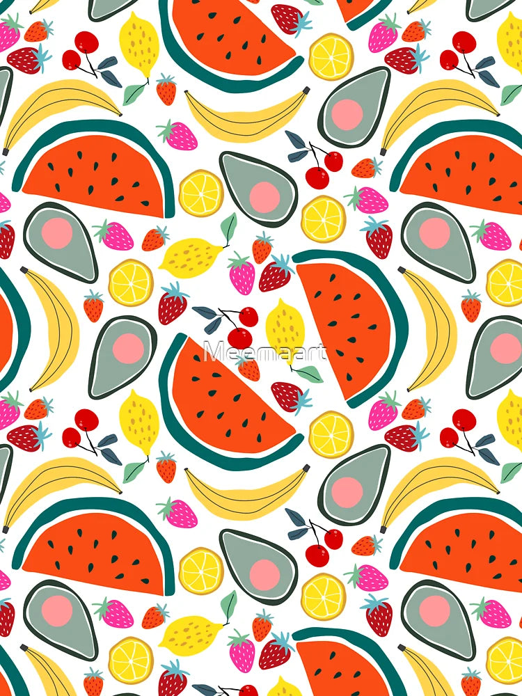 Tropical Fruit Seamless Pattern – Exotic & Bold Classic T-Shirt