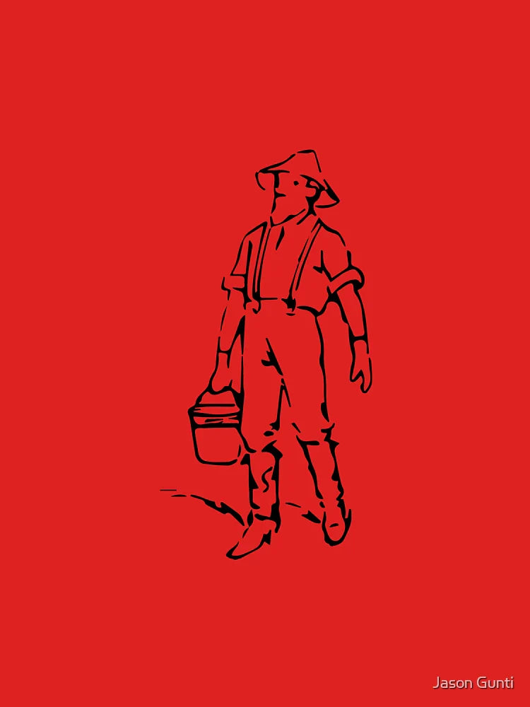 Vintage Style Farmer with Bucket Classic T-Shirt