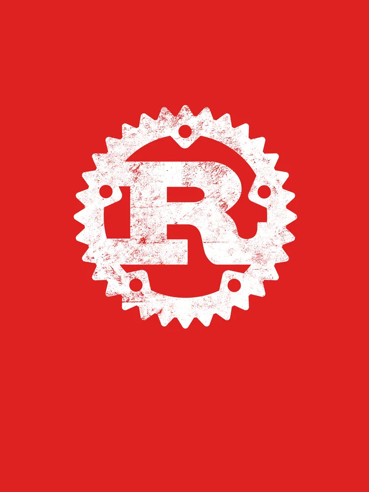 Rust Programming logo print distressed Classic T-Shirt