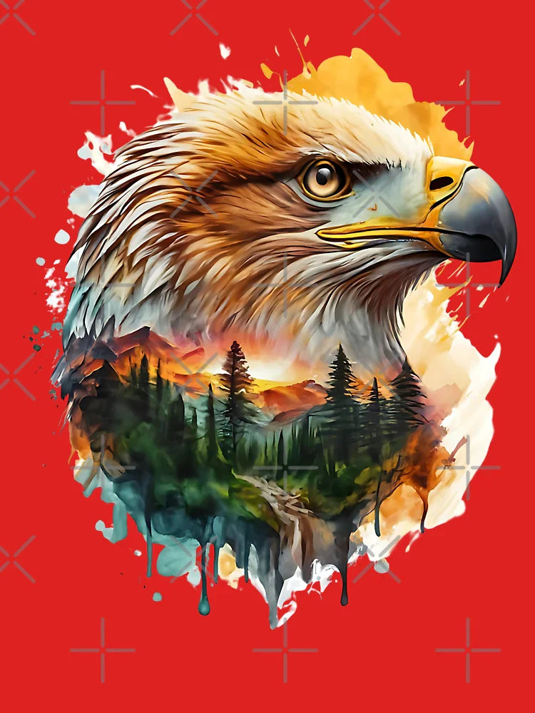 Golden Eagle eyes locked on the horizon Classic T-Shirt