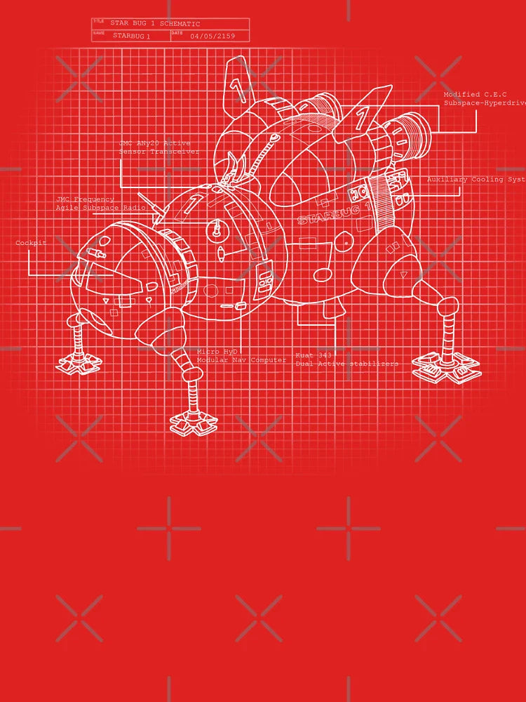 Starbug Schematic Classic T-Shirt
