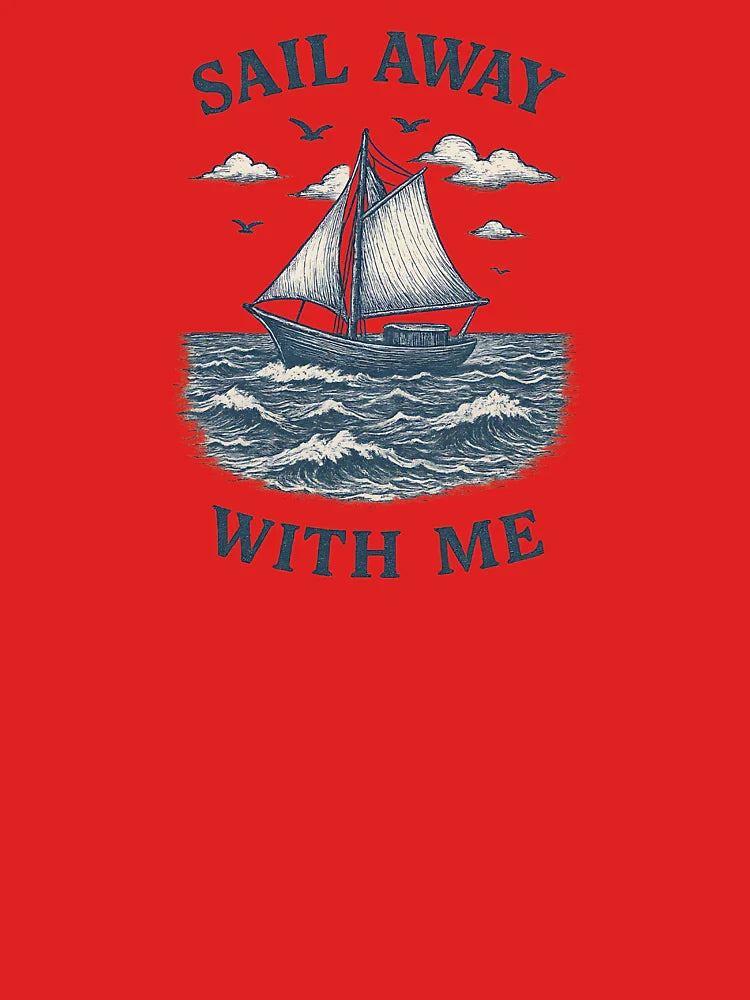 Sail Away With Me Shirt – Nautical Vintage Chinoiserie Classic T-Shirt