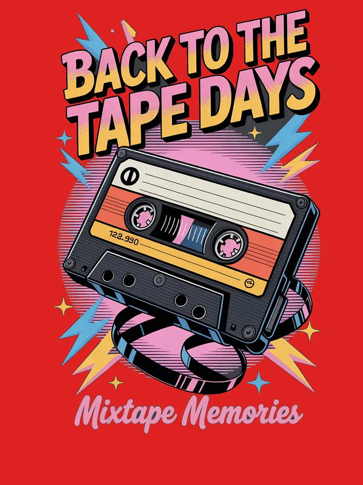 BACK TO THE TAPE DAYS - Retro graphic Classic T-Shirt