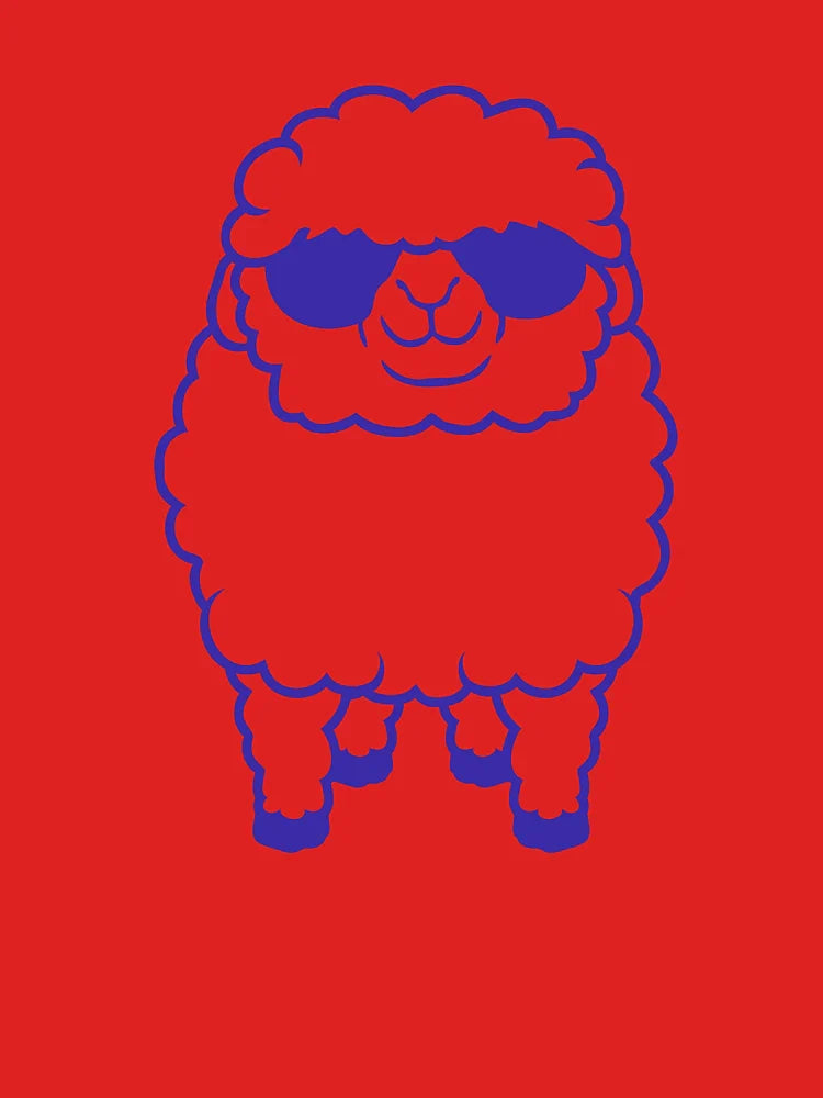 Sheep Sunglasses Party Lamb Cute Cool Farm Animal Classic T-Shirt