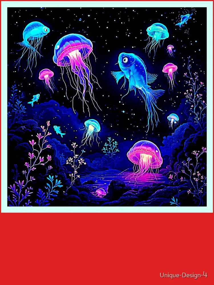Glowing Ocean Depths Art Classic T-Shirt