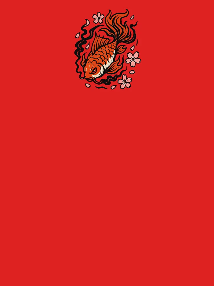 Goldfish Spirit with Cherry Blossoms – Japanese Tattoo Style Classic T-Shirt