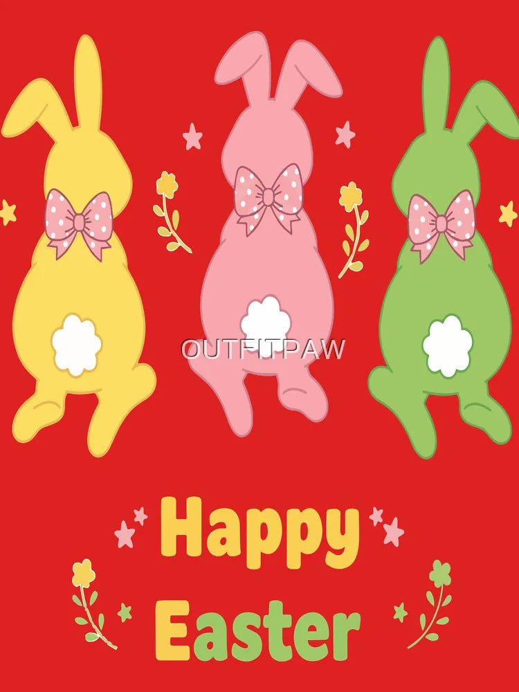 Happy Easter Bunnies Tee - Hoppy Trio Design Classic T-Shirt