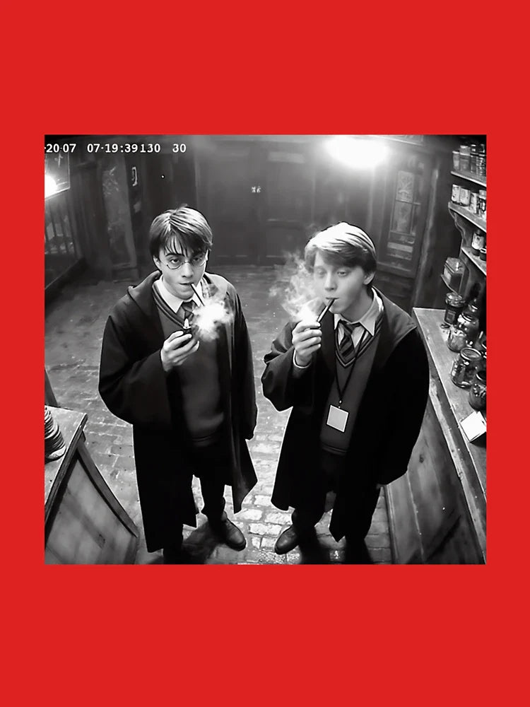 Harry And Ron Smoking Camera Classic T-Shirt