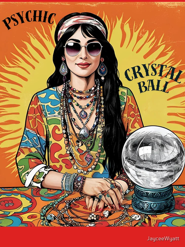Psychic Hippie Boho Woman: Crystal Ball Classic T-Shirt