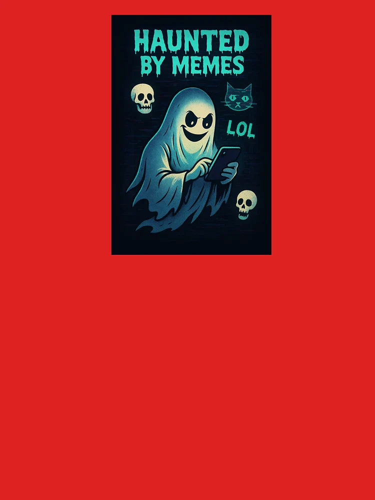 Haunted by Memes – Ghost Meme Scroller Classic T-Shirt