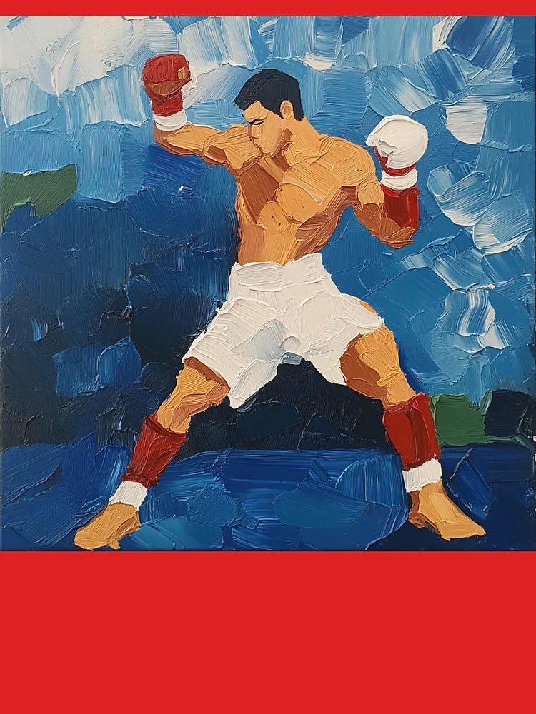 Muay Thai fighter | Post-impressionist painting style Classic T-Shirt