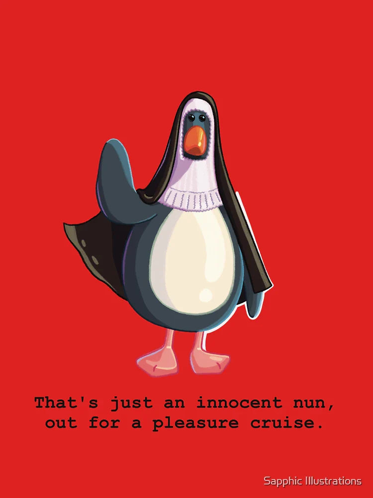 Wallace & Gromit Innocent Nun Feathers McGraw (with quote) Classic T-Shirt