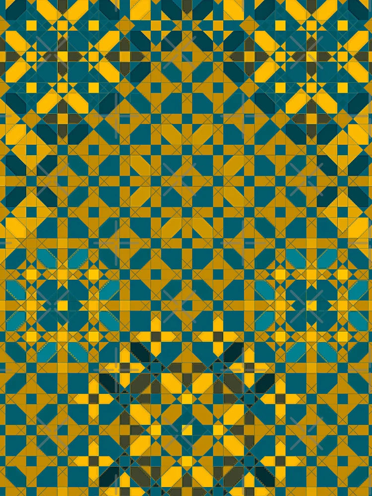 Four Squares Delicate Golden Mosaic Classic T-Shirt