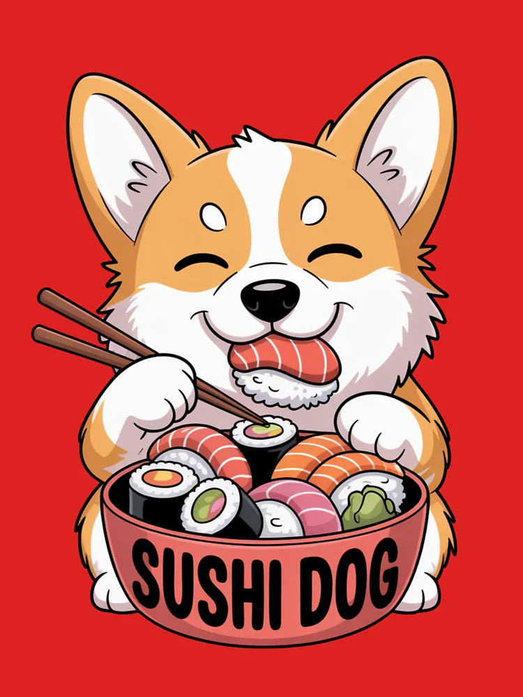 Corgi Sushi Love Doggo Dog Classic T-Shirt