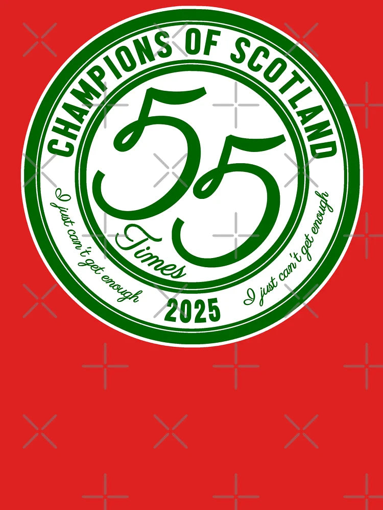 The Celts CHAMPIONS of Scotland 2025 Fanmade 55 Times Crest Classic T-Shirt
