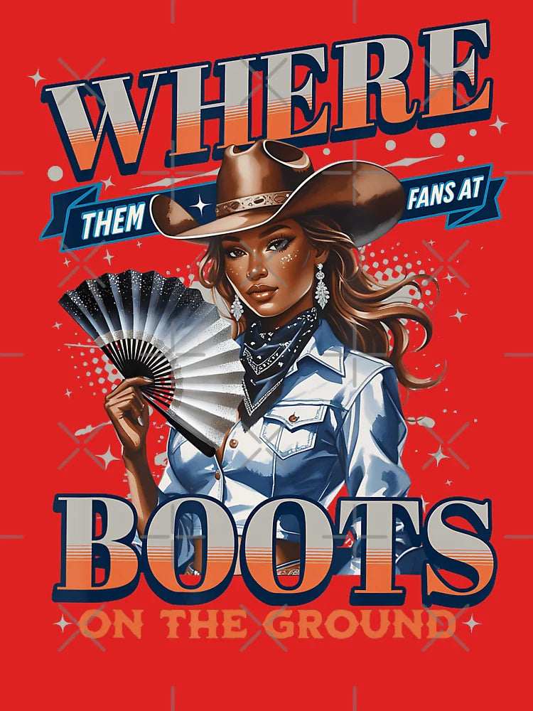 Where Them Fans At Boots  Linedance Classic T-Shirt
