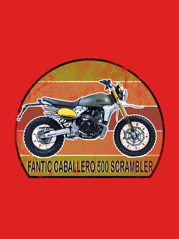 Fantic Caballero 500 Scrambler illustration   Classic T-Shirt