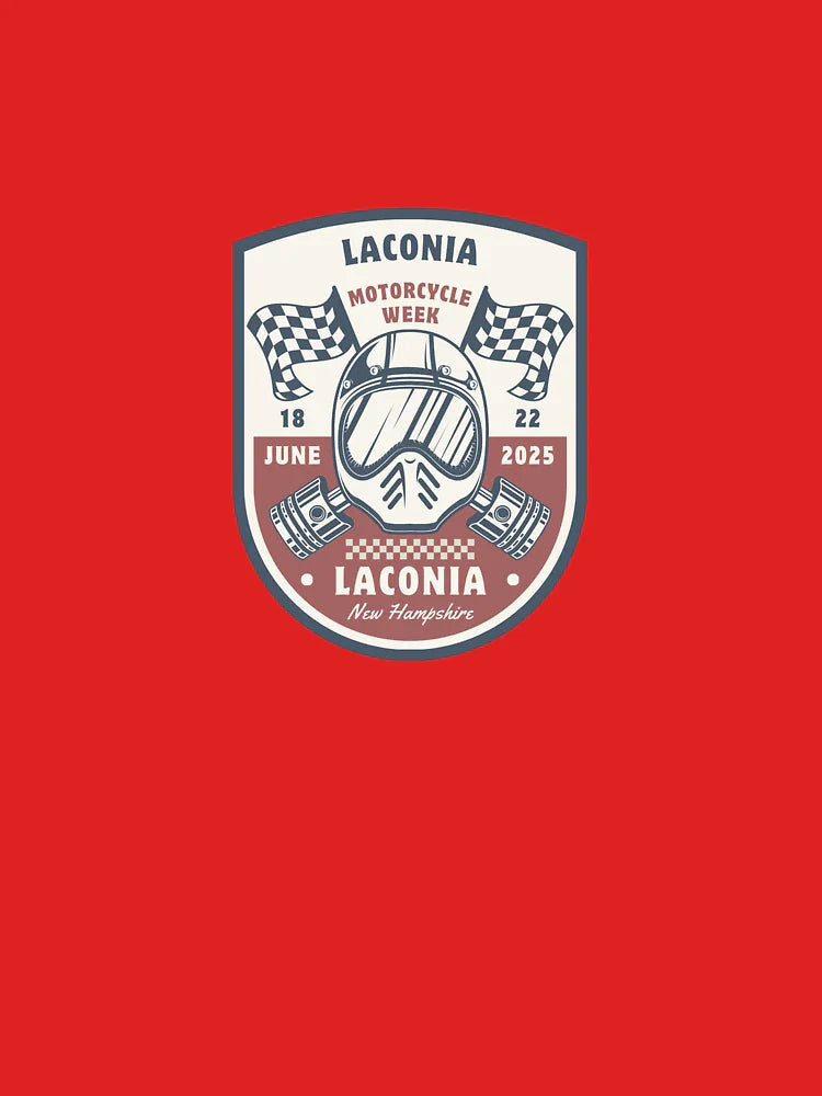 Laconia Motorcycle Week 2025 Retro Badge – Vintage Ride Vibes Classic T-Shirt