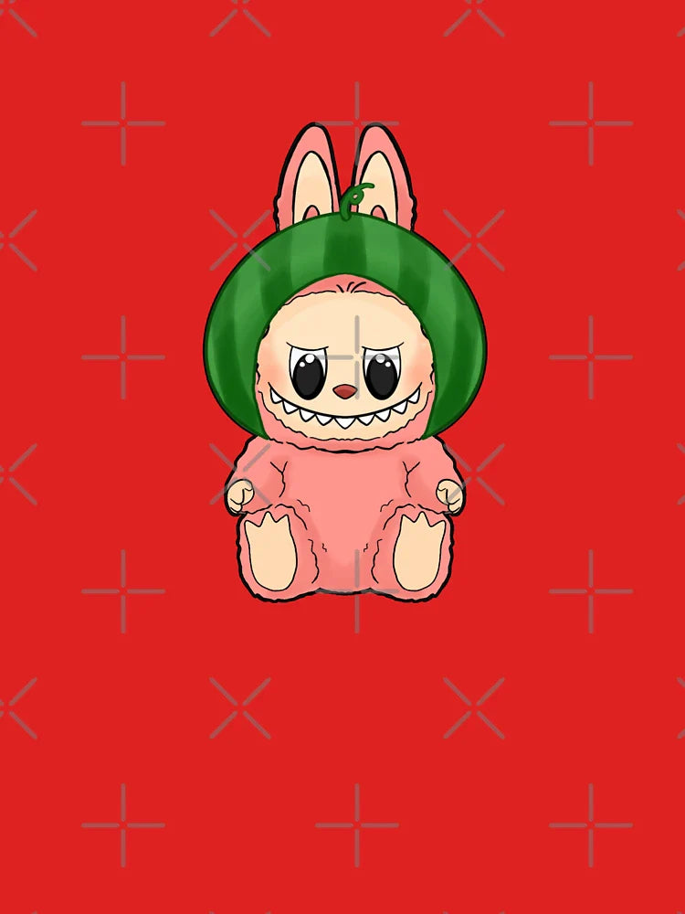 Watermelon Labubu, Labubu Design, Fruit Labubu Classic T-Shirt