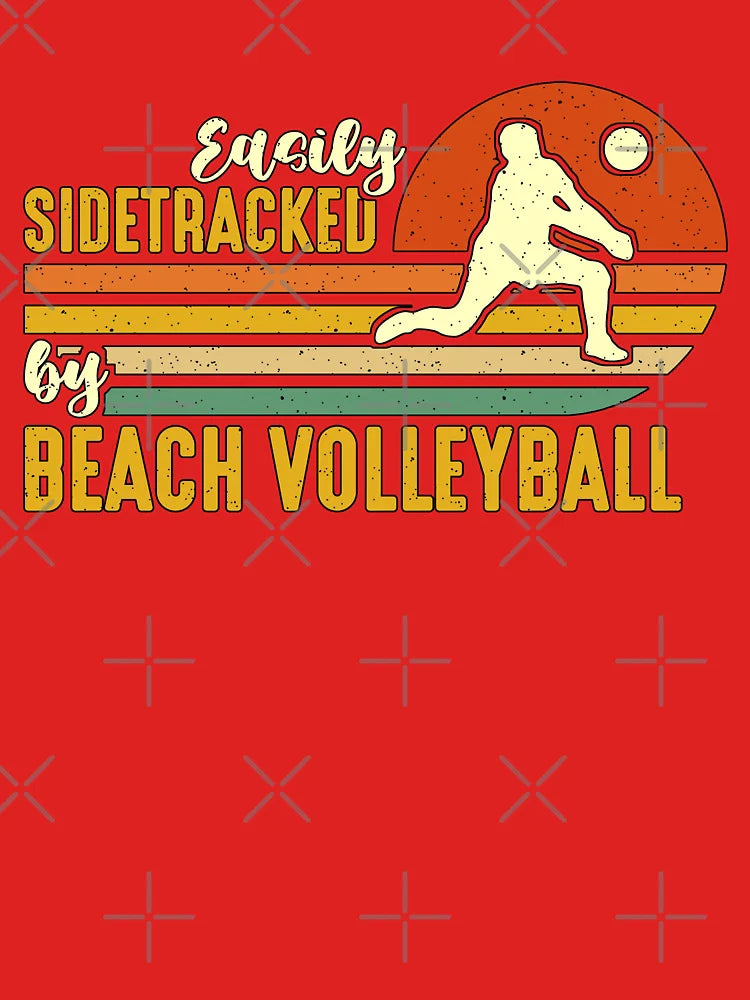 Beach Volleyball Easily Sidetracked By Volleyball Classic T-Shirt