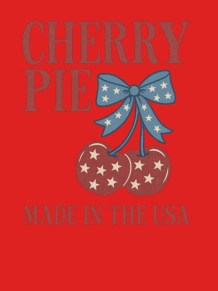 Cherry Pie Made in the USA – Retro Fruit Pride Design Classic T-Shirt