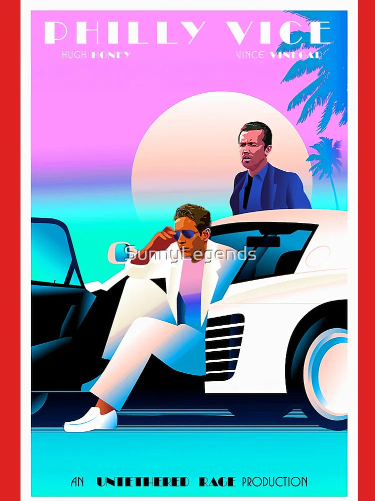 Philly Vice - Miami Vice Parody Featuring Hugh Honey & Vince Vinegar (Dennis & Mac from It’s Always Sunny) Classic T-Shirt