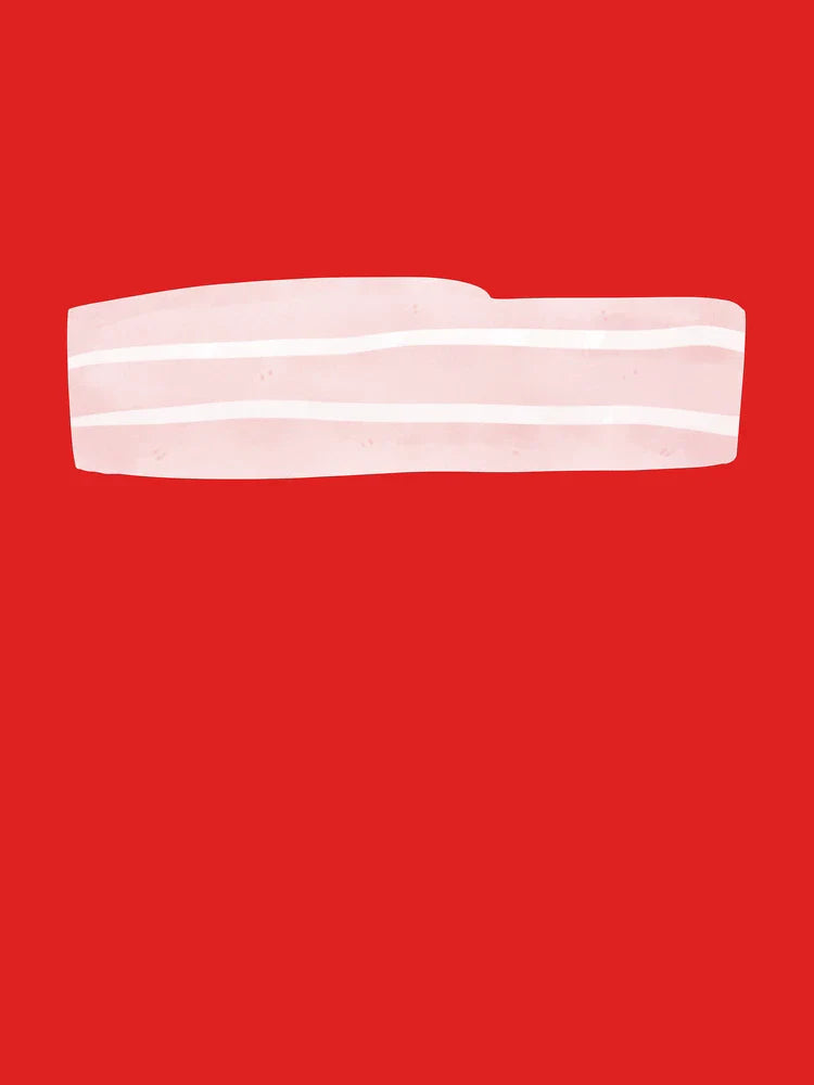 Watercolor Bacon Slice – Cute Food Illustration Classic T-Shirt