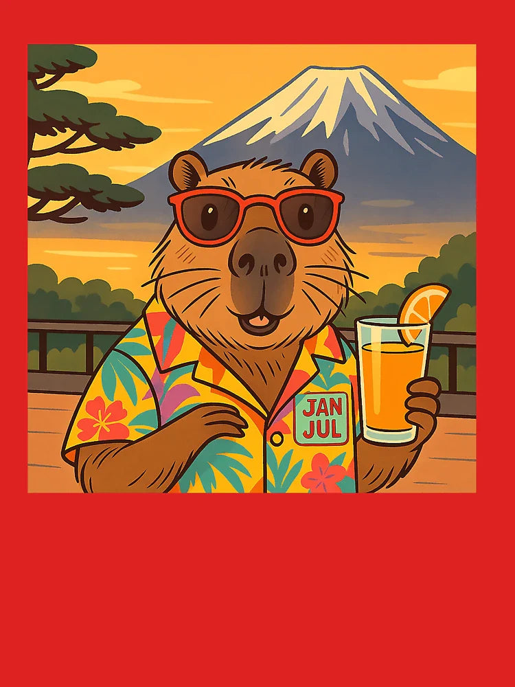 Capybara on Mount Fuji Classic T-Shirt