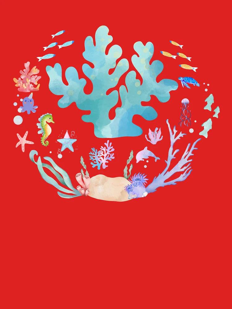 Coral Daydream– Cute Ocean Illustration for Sea Life Lovers Classic T-Shirt