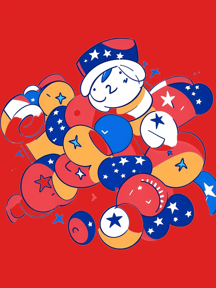 Chill Mode Whimsical Celebration Joyful Festive Characters Colorful Classic T-Shirt