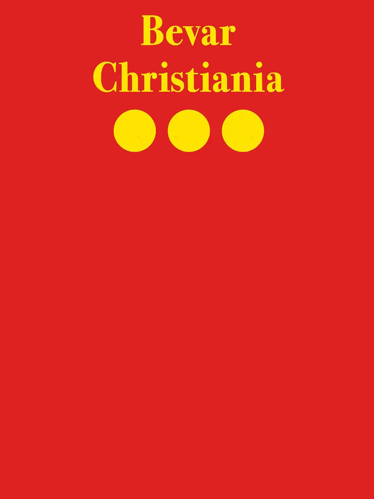 BEVAR CHRISTIANIA Tshirt Flag of Freetown Christiania Copenhagen Denmark - Awesome Christmas Gift Id Classic T-Shirt