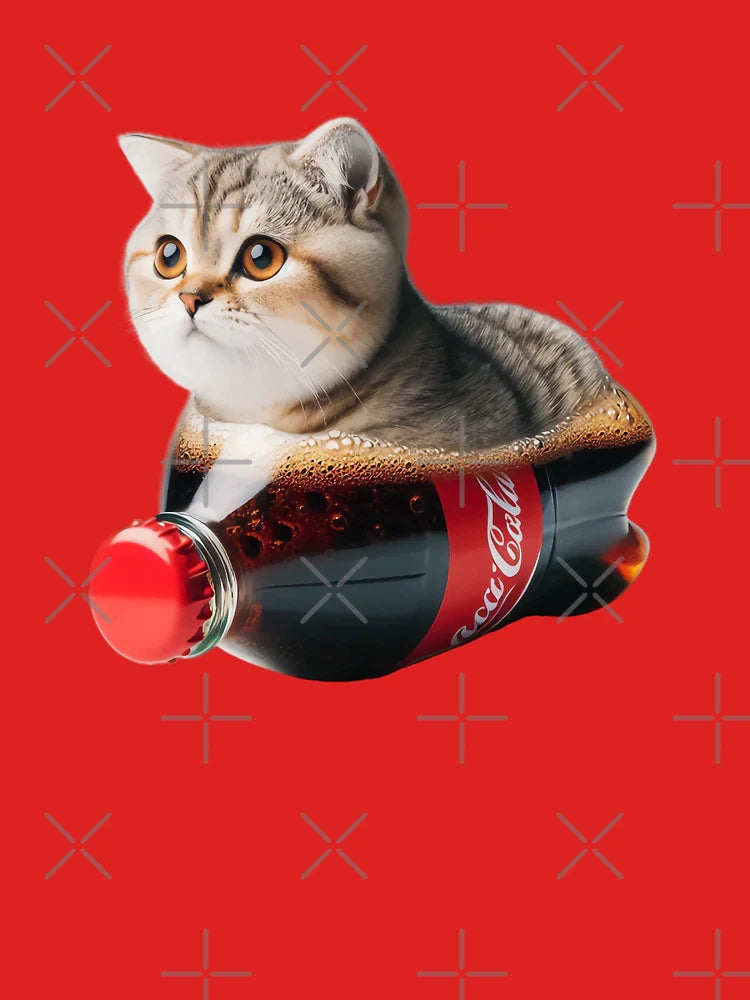 Cat in a Soda Bottle Classic T-Shirt