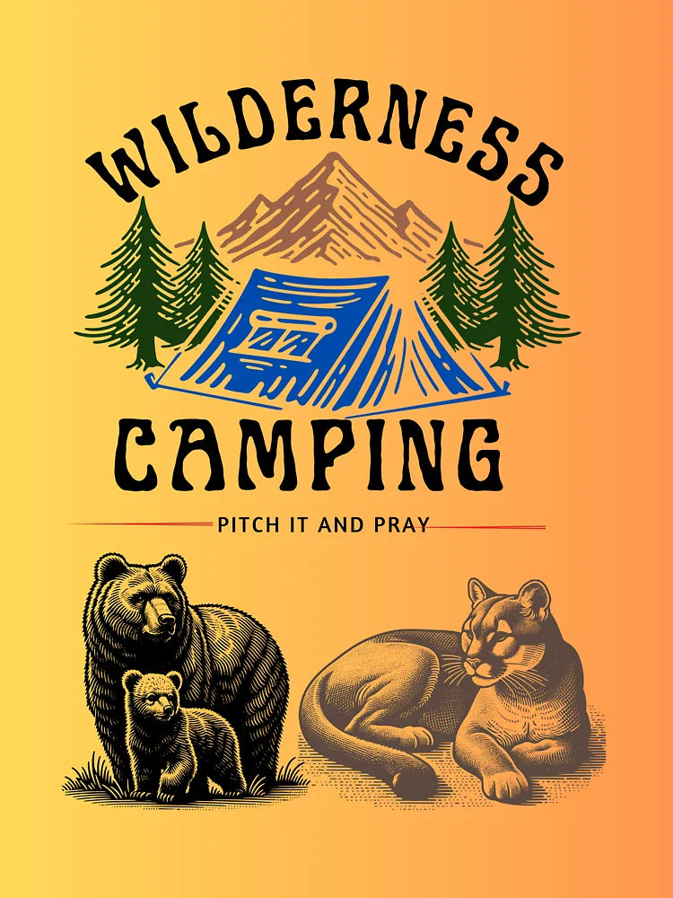 Wilderness Camping – Pitch It and Pray Classic T-Shirt