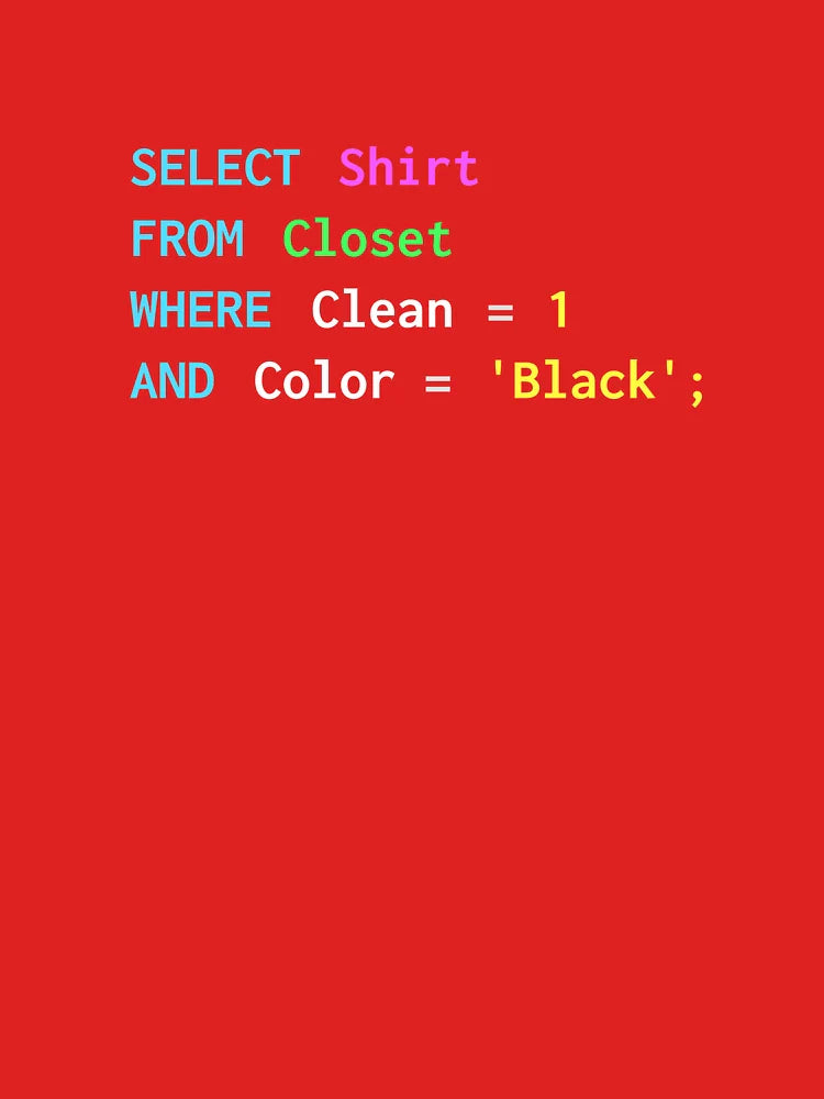 Funny SQL design for sql programmers, DBA, database admins Classic T-Shirt