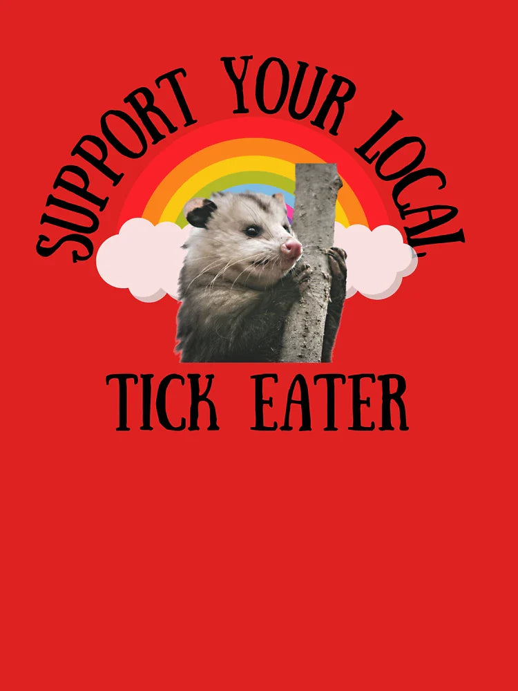 Opossum Rainbow Art, Support Tick Eaters! Classic T-Shirt