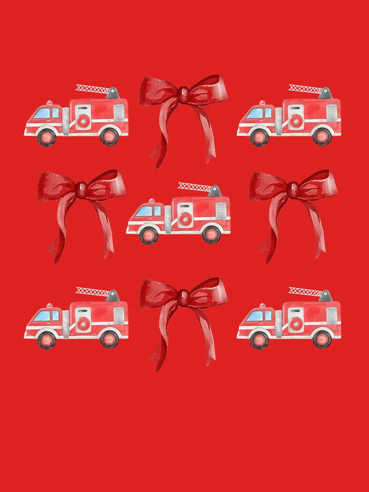 Coquette Firefighter Fire Truck Cute Infant Shower Classic T-Shirt