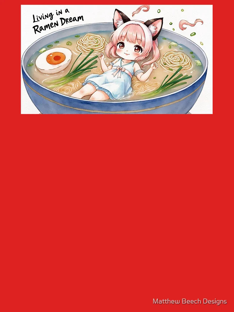 Anime Girl Living in a Ramen Dream  Classic T-Shirt