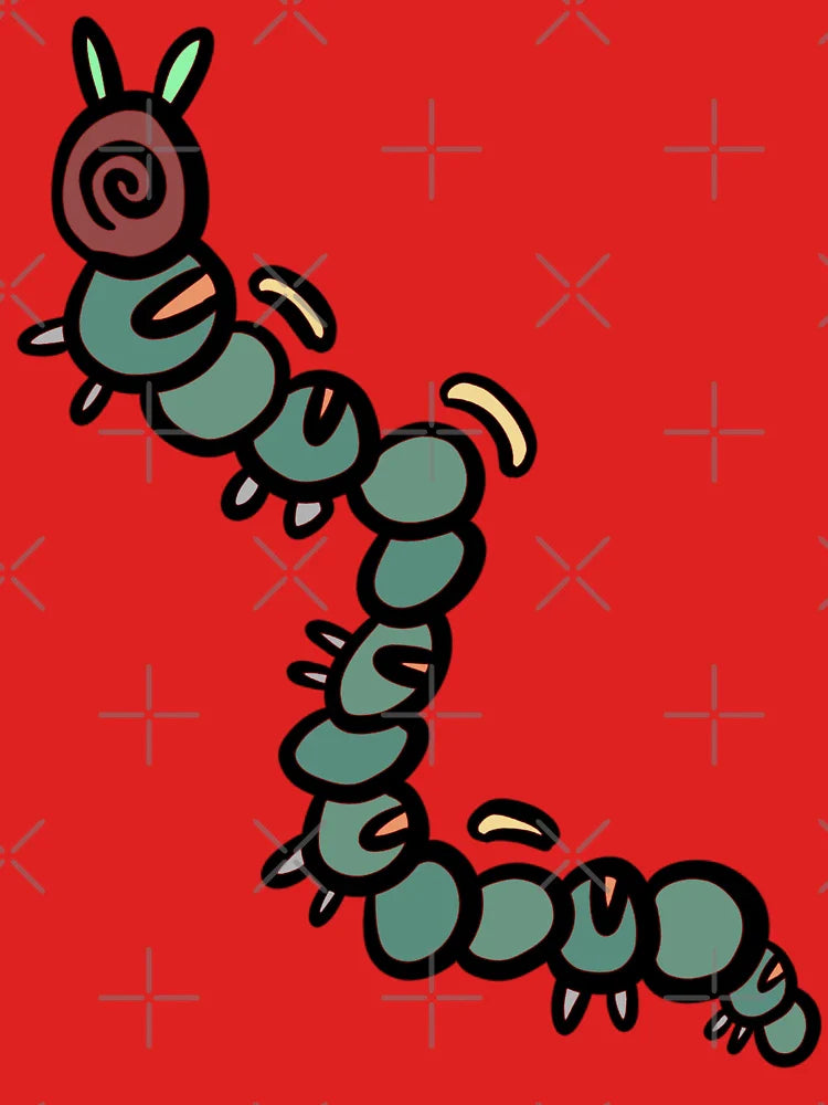 Cartoon Cute Caterpillar Bug Classic T-Shirt