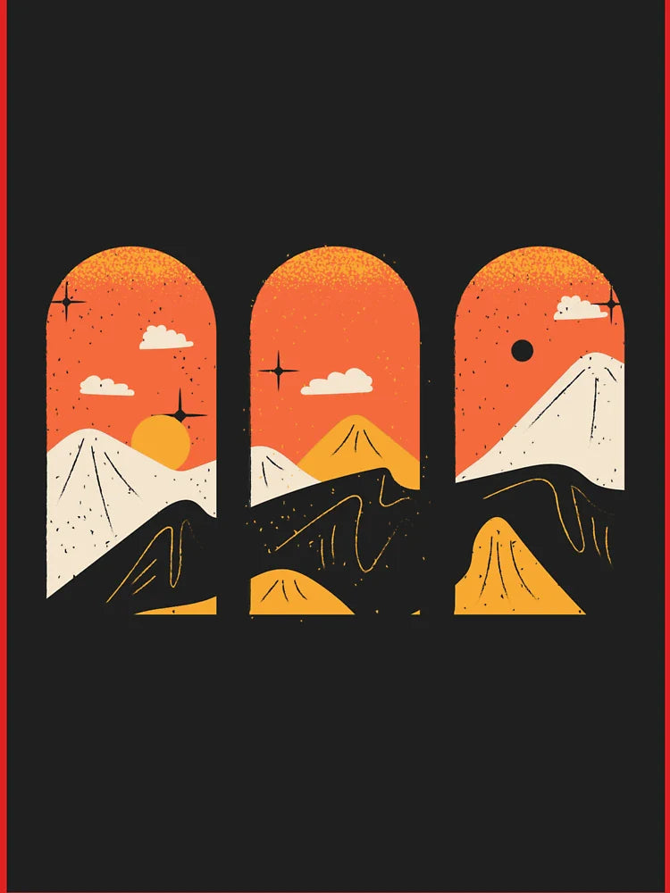 Naure Landscape Illustration Classic T-Shirt