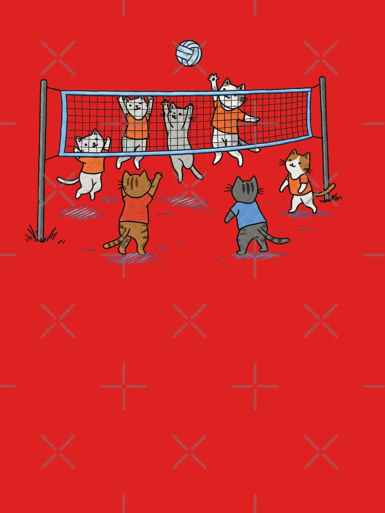 Cats Playing Beach Volleyball Classic T-Shirt