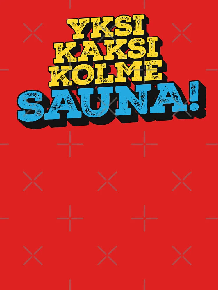 Yksi Kaksi Kolme Sauna from Bara Bada Bastu - Kaj - Eurovision Sweden - Eurovision Song Contest 2025 - ESC2025 - ESC25 - Basel Classic T-Shirt