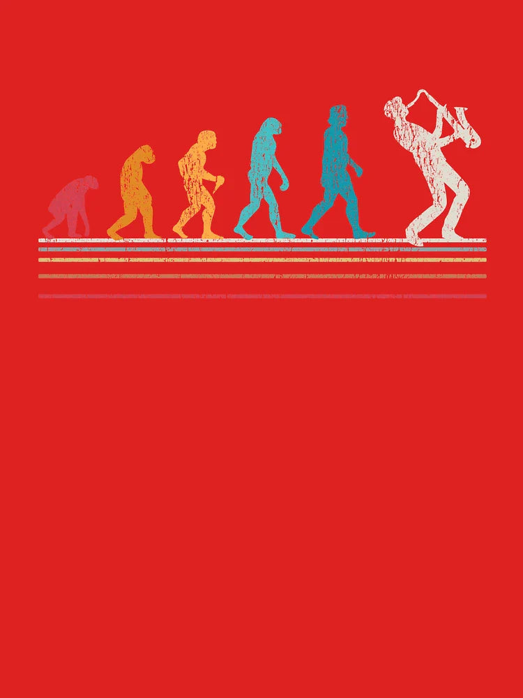 Saxophone Evolution Sax Retro Gift Classic T-Shirt