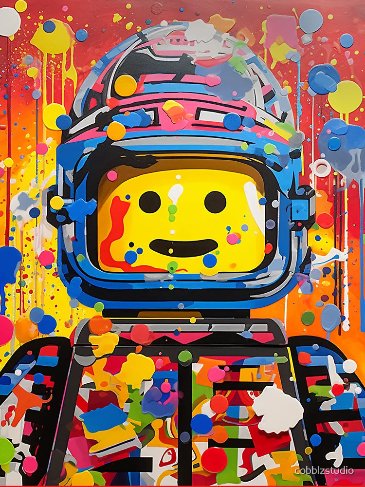 Colorful space man Classic T-Shirt