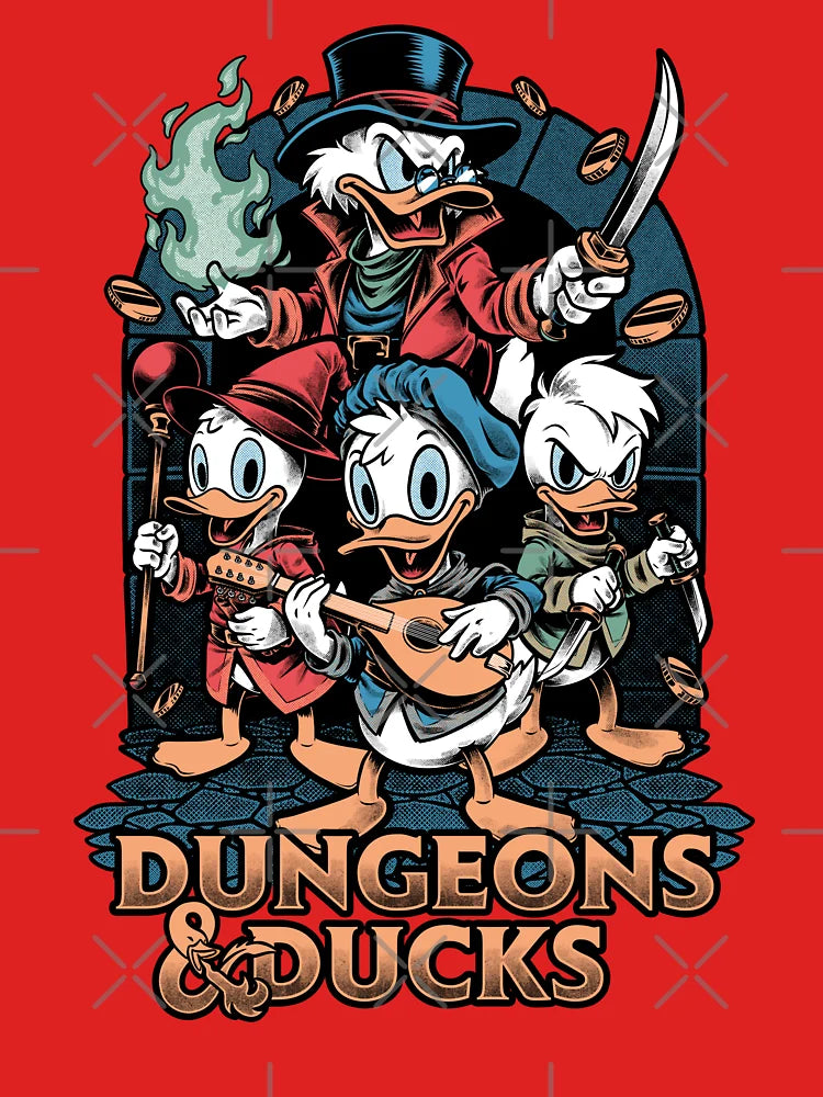 Dungeons and Ducks Cartoon - Classic Animation RPG Classic T-Shirt