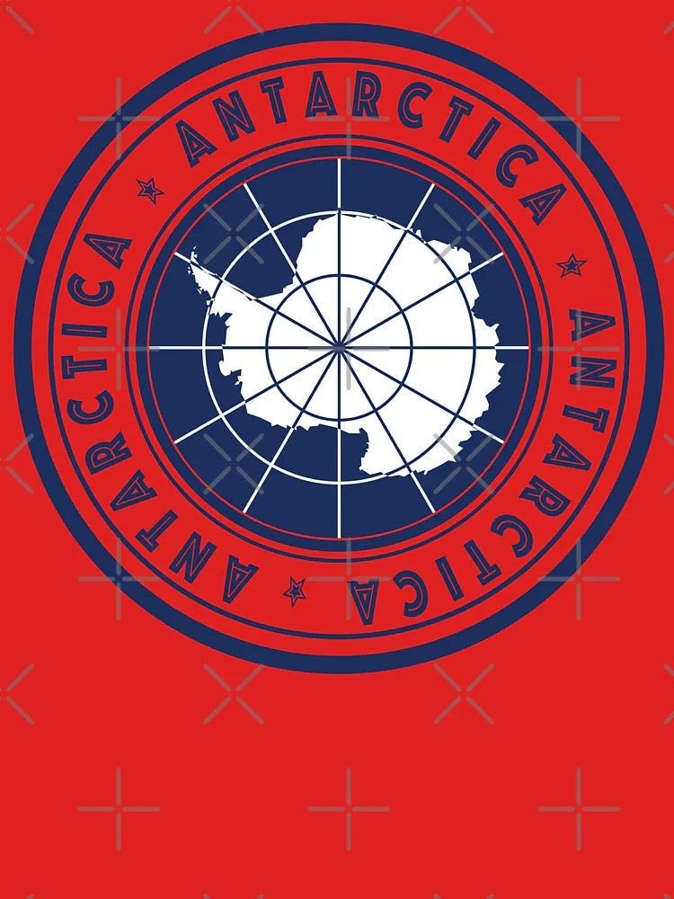 Round Antarctica flag design - Blue Classic T-Shirt