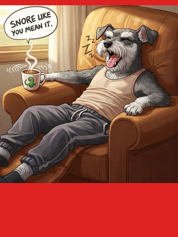 Nap Time Dad – Miniature Schnauzer Series Classic T-Shirt