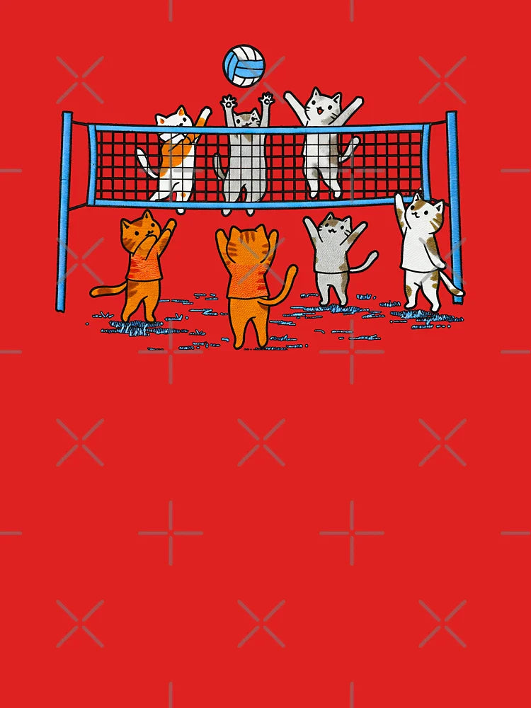 Cute Cats Playing  Volleyball Classic T-Shirt