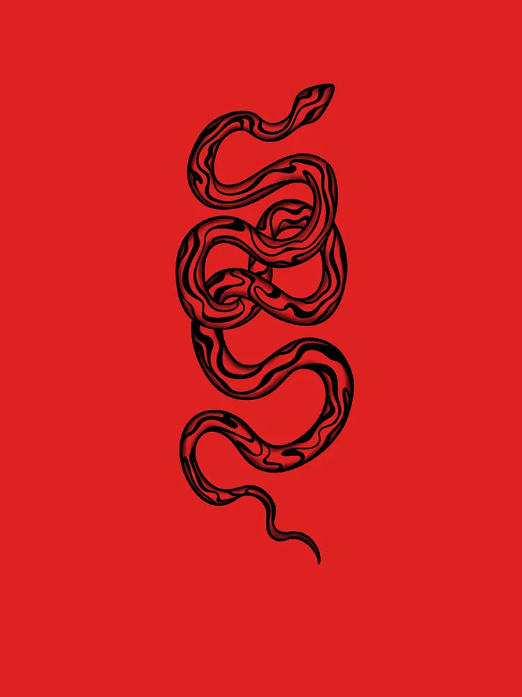Snake with fluid lines Classic T-Shirt