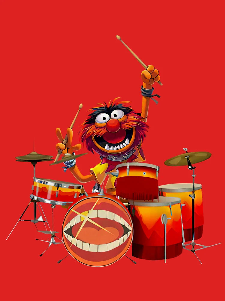 Nicehe Muppet Playing Drum for Ludwig t Shirt Gift te Vintage, t-Shirt Classic T-Shirt