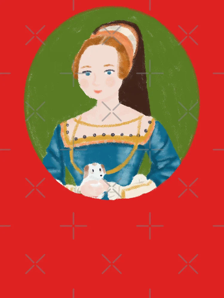 Cute Hand Drawn illustration Tudor Portrait 1 Classic T-Shirt